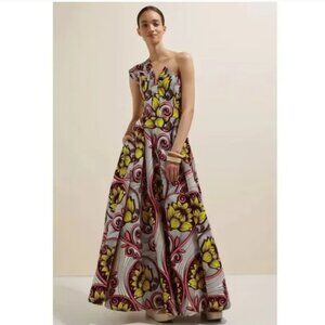 NWOT Anthropologie SIKA One-Shoulder Maxi Dress Size 2